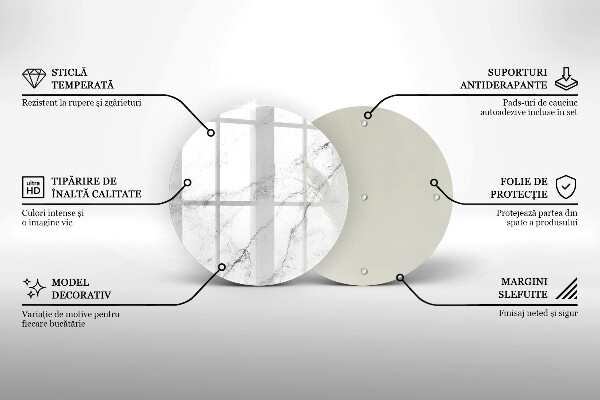 Üveg vágódeszka Elegáns márvány textúra