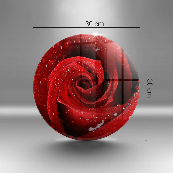 Üveg vágódeszka Rózsa virág szirmai