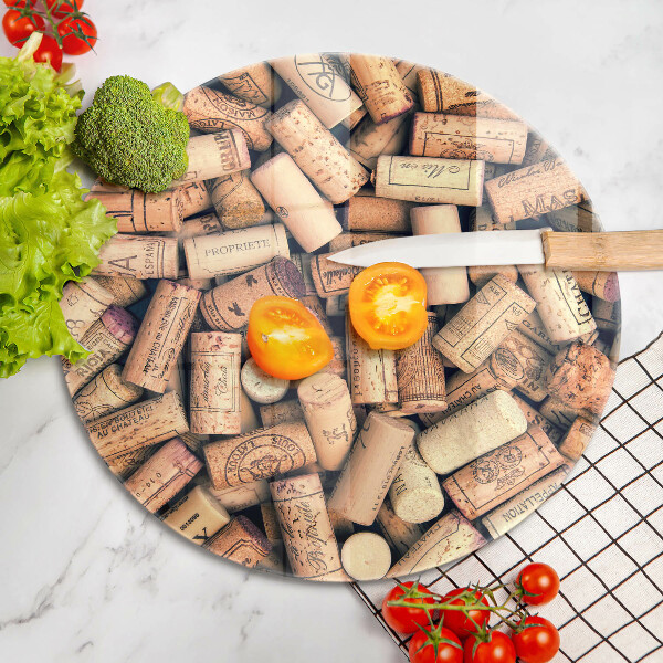 Üveg vágódeszka Bordugók varrat nélküli mintát