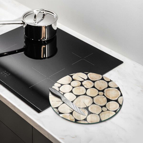 Üveg vágódeszka Fa fatörzsek