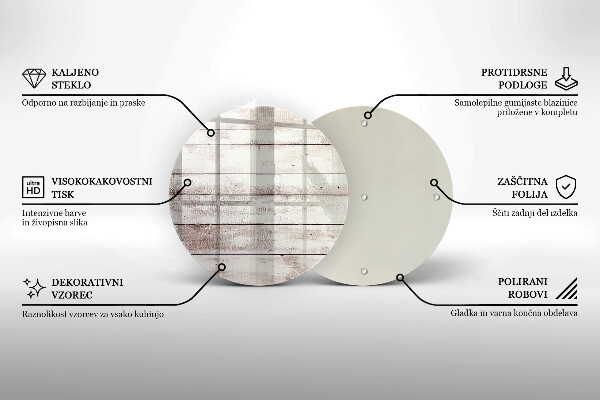 Üveg vágódeszka Régi fa táblák