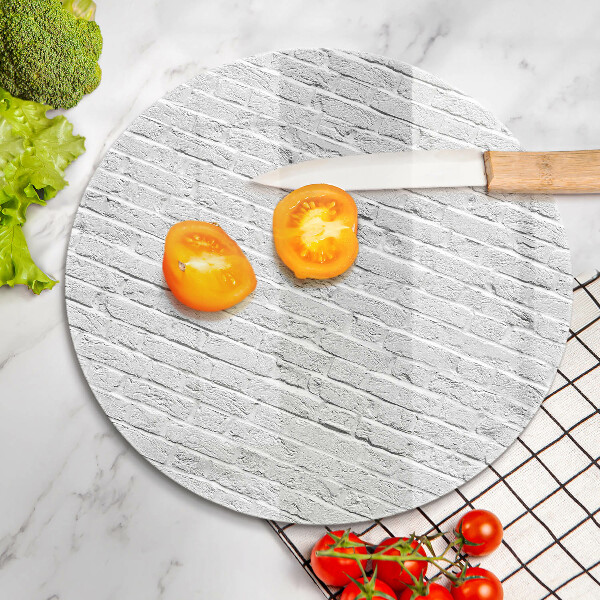 Üveg vágódeszka Téglafal fal