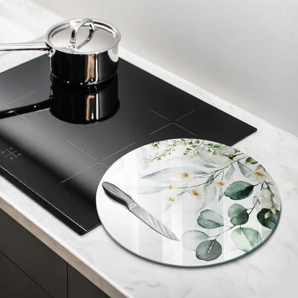 Üveg vágódeszka Akvarell növények