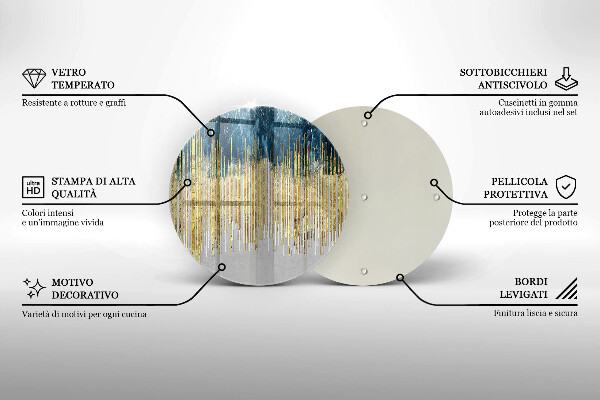 Üveg vágódeszka Tervezői absztrakció