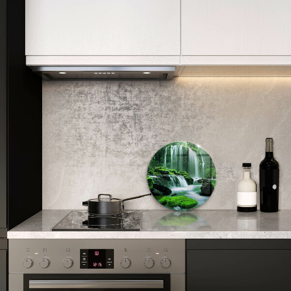 Üveg vágódeszka Vad vízesés a dzsungelben