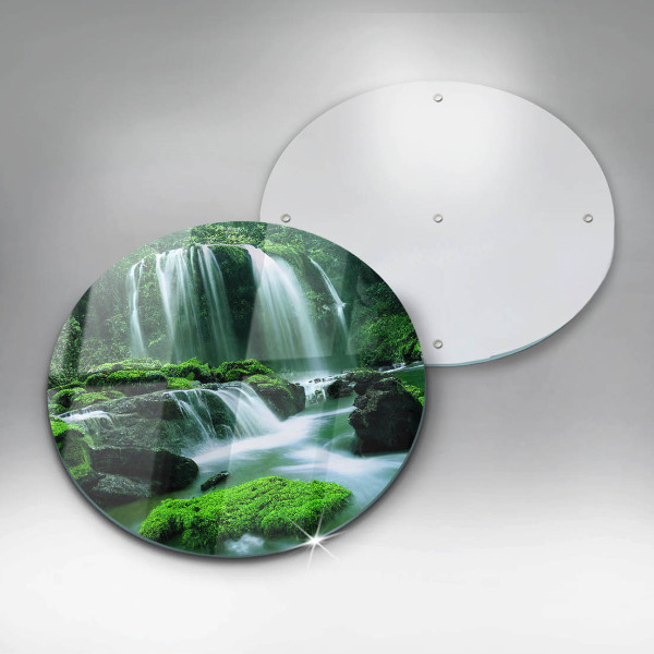 Üveg vágódeszka Vad vízesés a dzsungelben