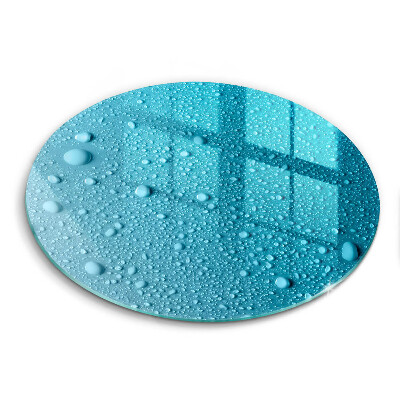 Üveg vágódeszka Vízcseppek