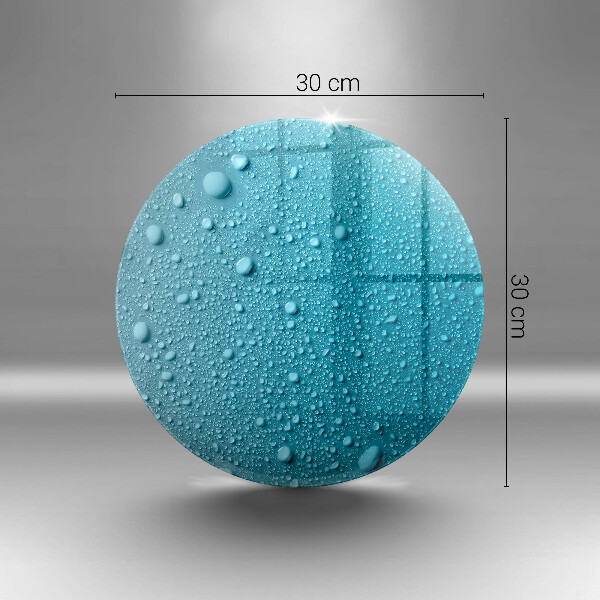 Üveg vágódeszka Vízcseppek