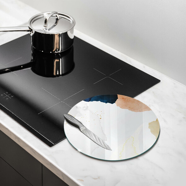 Üveg vágódeszka Absztrakt foltok