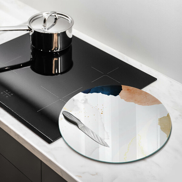 Üveg vágódeszka Absztrakt foltok