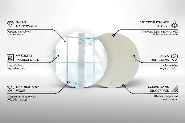 Üveg vágódeszka Finom háttér