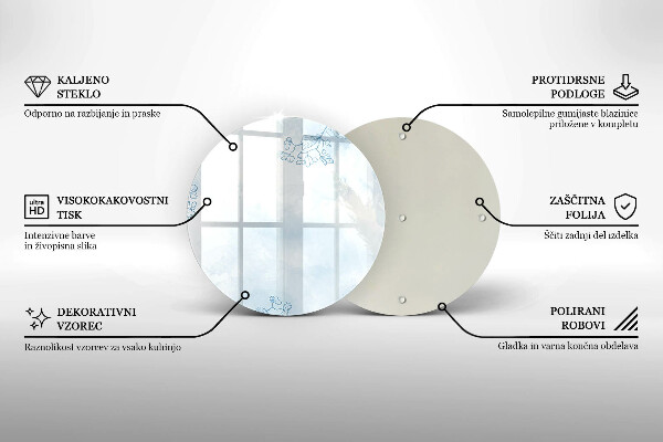 Üveg vágódeszka Finom háttér