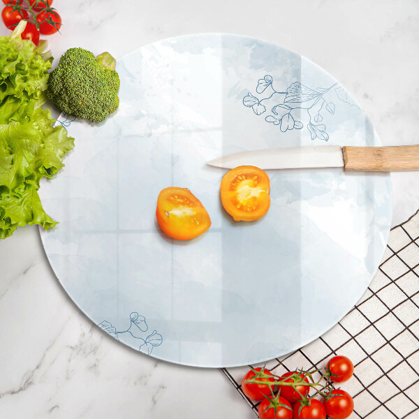 Üveg vágódeszka Finom háttér