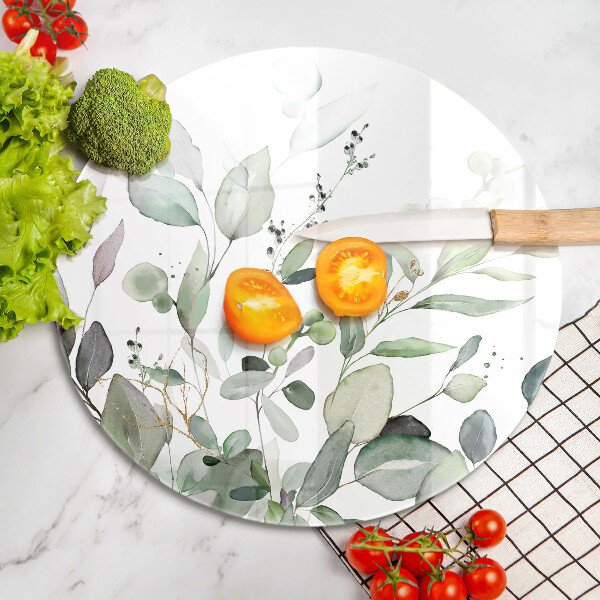 Üveg vágódeszka Akvarell növények