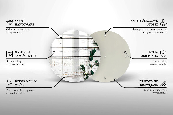 Üveg vágódeszka Régi táblák és levelek
