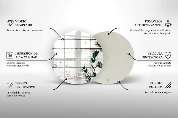 Üveg vágódeszka Régi táblák és levelek