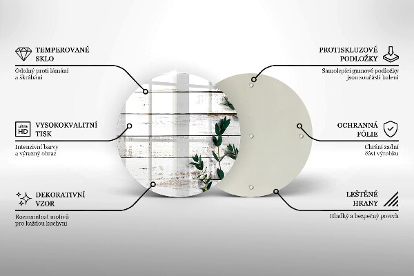 Üveg vágódeszka Régi táblák és levelek