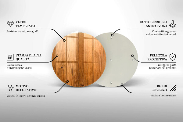 Üveg vágódeszka Fadeszkák