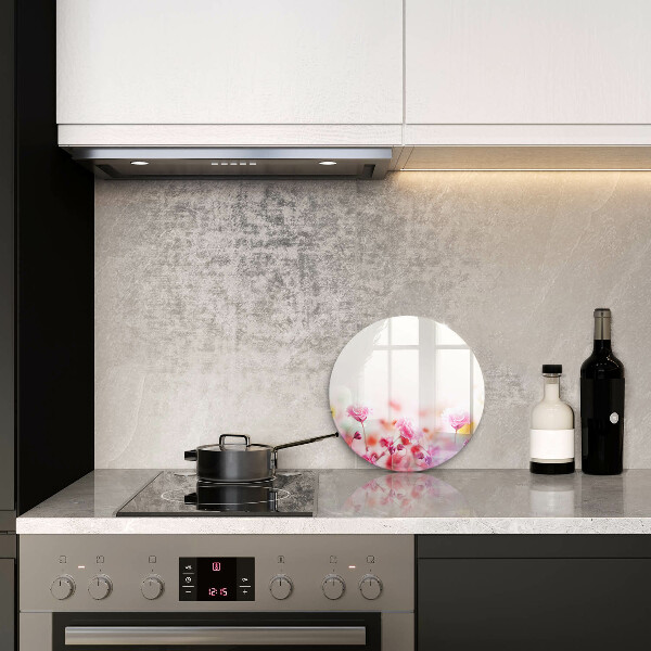 Üveg vágódeszka Virágos rét