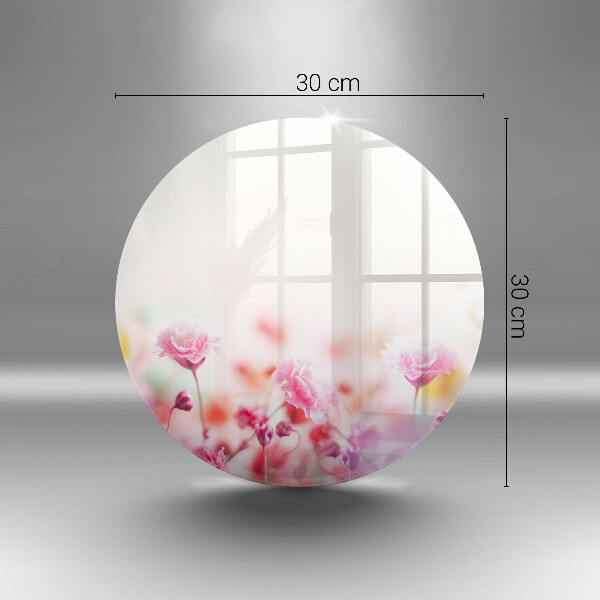 Üveg vágódeszka Virágos rét