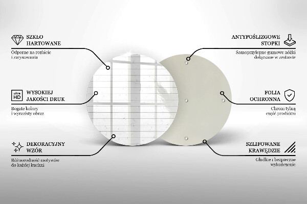 Üveg vágódeszka Modern világos táblák