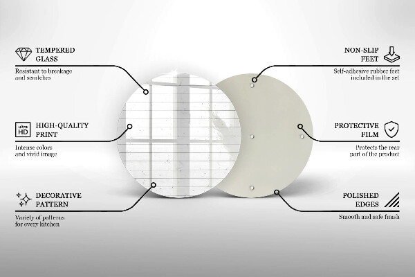 Üveg vágódeszka Modern világos táblák