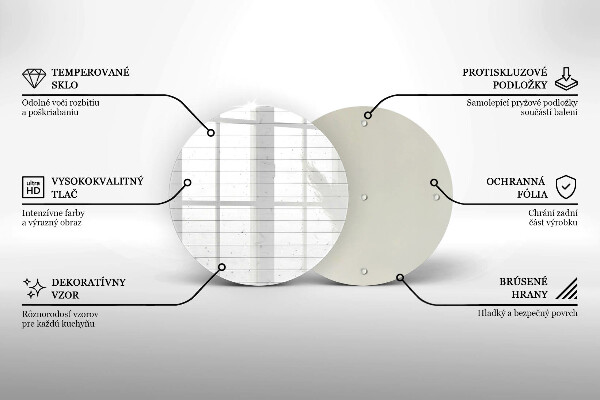 Üveg vágódeszka Modern világos táblák