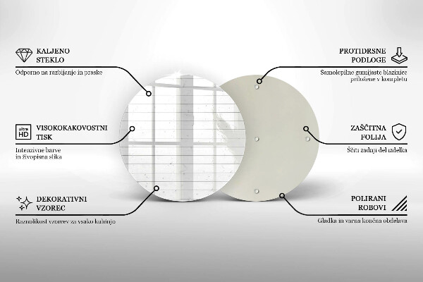 Üveg vágódeszka Modern világos táblák