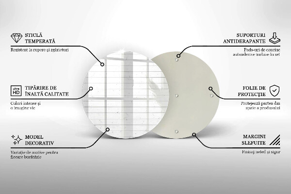 Üveg vágódeszka Modern világos táblák