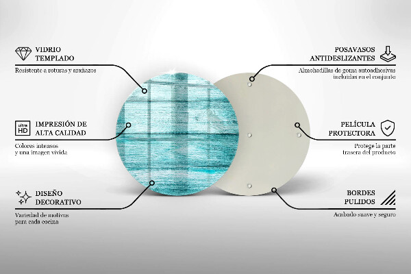 Üveg vágódeszka Vintage fa táblák