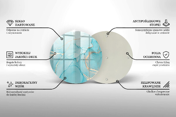 Üveg vágódeszka Kő absztrakció