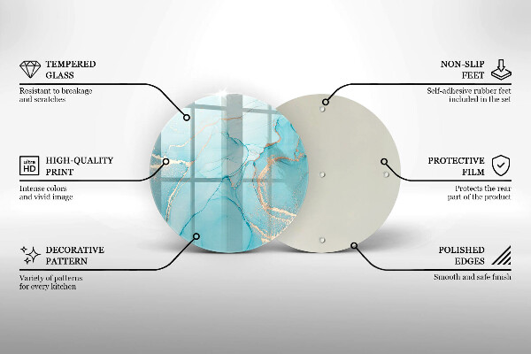 Üveg vágódeszka Kő absztrakció