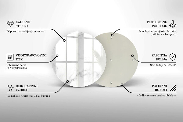 Üveg vágódeszka Modern márvány