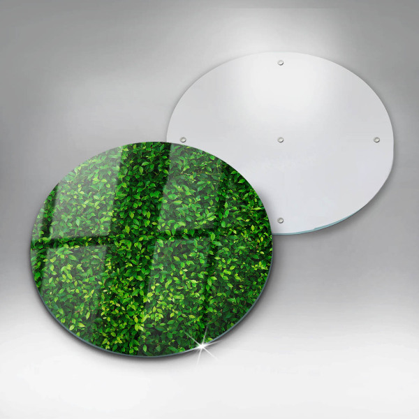 Üveg vágódeszka Növény kis levelekkel