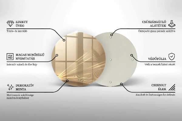 Üveg vágódeszka Modern absztrakció