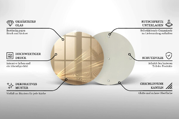 Üveg vágódeszka Modern absztrakció