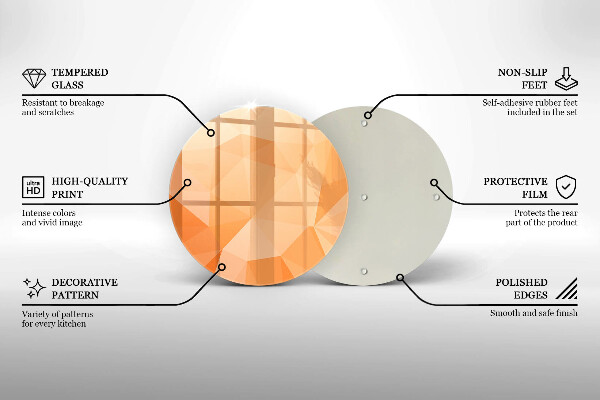 Üveg vágódeszka Geometriai háttér