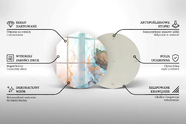 Üveg vágódeszka Márvány absztrakció