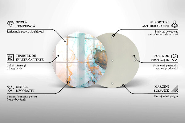 Üveg vágódeszka Márvány absztrakció
