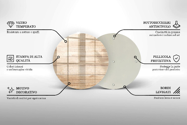 Üveg vágódeszka Fadeszkák