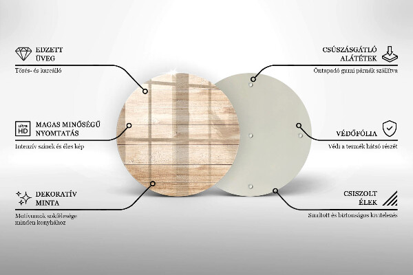 Üveg vágódeszka Fadeszkák