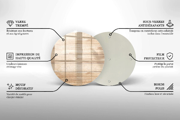 Üveg vágódeszka Fadeszkák