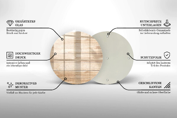 Üveg vágódeszka Fadeszkák