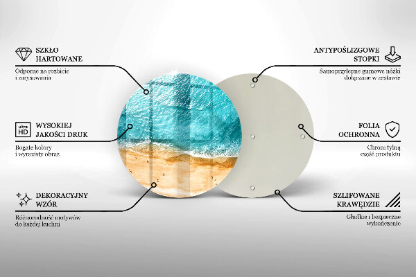 Üveg vágódeszka Tengerpart és tenger