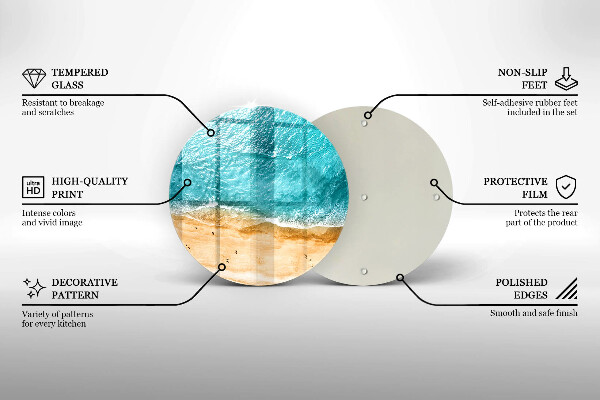 Üveg vágódeszka Tengerpart és tenger