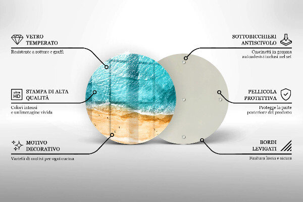 Üveg vágódeszka Tengerpart és tenger
