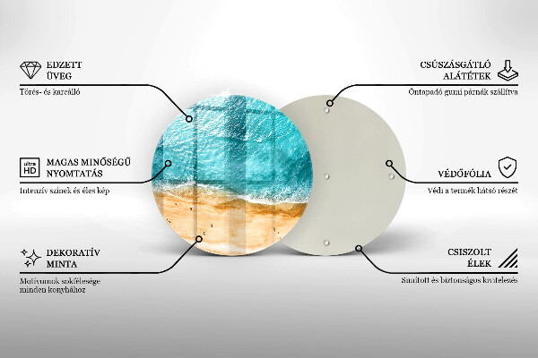 Üveg vágódeszka Tengerpart és tenger