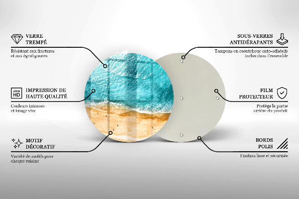 Üveg vágódeszka Tengerpart és tenger