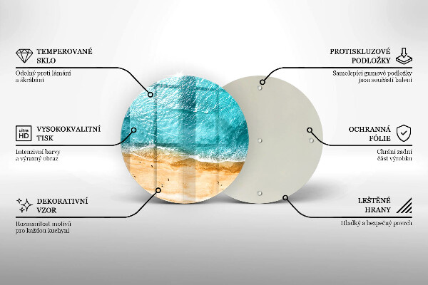 Üveg vágódeszka Tengerpart és tenger