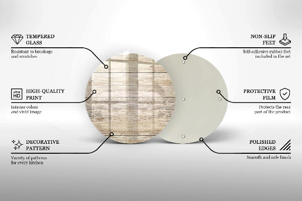 Üveg vágódeszka Fadeszkák
